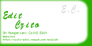 edit czito business card