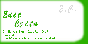 edit czito business card